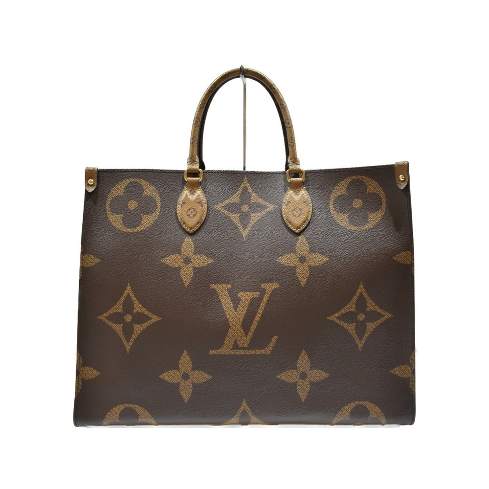 LOUIS VUITTON On the Go Giant Monogram Reverse Tote Shoulder Bag